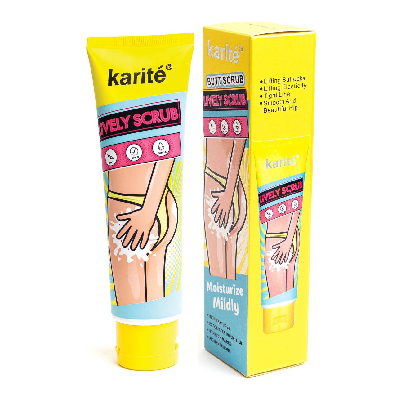 اسکراب ضدجوش باسن کاریته karite - گالری پرگاس | فروش آنلاین لوازم آرایشی، بهداشتی و مو کلیپسی