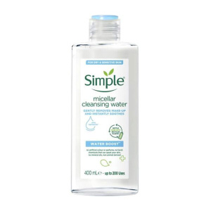 محلول پاک کننده صورت میسلار واتر micellar water سیمپل Simple پرگاس