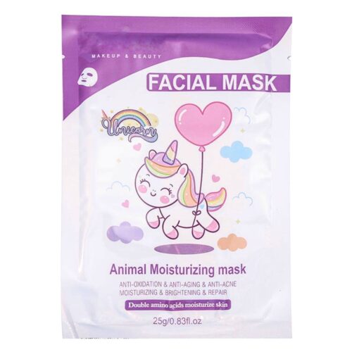ماسک صورت ورقه‌ای آمینو اسید طرح یونیکورن Diamond beauty پرگاس
