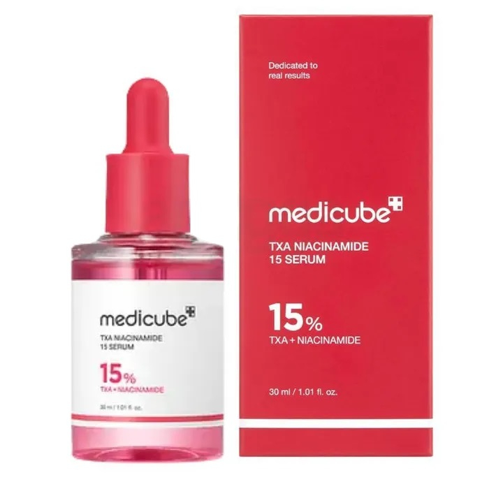 سرم روشن کننده پوست مدیکیوب مدل TXA + NIACINAMIDE 15% مناسب برای انواع پوست حجم 30 میلی لیتر سرم روشن کننده پوست مدیکیوب مدل TXA + NIACINAMIDE 15% مناسب برای انواع پوست حجم 30 میلی لیتر