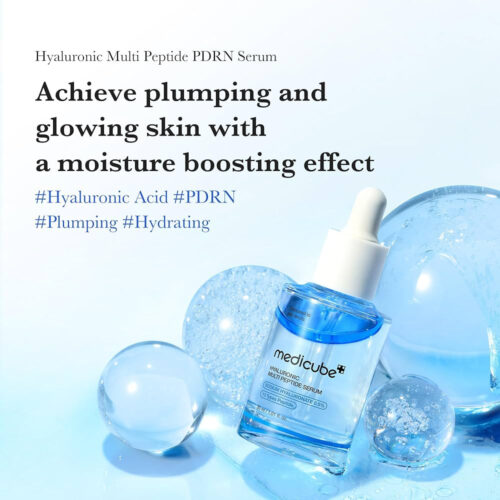 سرم آبرسان و جوانساز پوست مدیکیوب مدل Hyaluronic Multi Peptide مناسب برای انواع پوست حجم 30 میلی‌لیتر