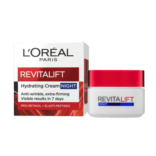 کرم ضد چروک لورآل مدل Revitalift Hydrating مناسب برای انواع پوست حجم 50 میلی لیتر